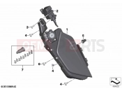 BMW Motorrad BMW 2020 K models K 1600 Bagger 22 (0F61, 0F63) Storage compartment, left | Storage compartment, left