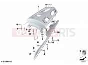 Handle with luggage support | Handle with luggage support - BMW Motorrad K 1600 GT 22 (0F21, 0F23) 2021