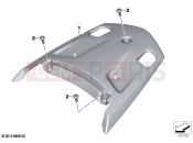 Rear trim panel, middle, grained | Rear trim panel, middle, grained - BMW Motorrad K 1600 GT 22 (0F21, 0F23) 2021