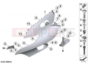Upper trim section | Upper trim section - BMW Motorrad K 1600 GT 22 (0F21, 0F23) 2021