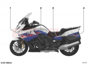 Stick-on label | Stick-on label - BMW Motorrad K 1600 GT 22 (0F21, 0F23) 2021