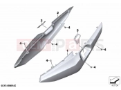 Rear side panel | Rear side panel - BMW Motorrad K 1600 GT 22 (0F21, 0F23) 2021