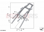 Rear frame | Rear frame - BMW Motorrad K 1600 GT 22 (0F21, 0F23) 2021