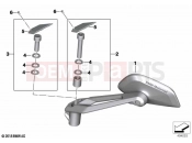 BMW Motorrad BMW 2020 R models R 1250 GS 19 (0J94) Mirror 2 | Mirror 2