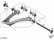BMW Motorrad BMW 2020 R models R 1250 GS 19 (0J94) Trailing arm | Trailing arm