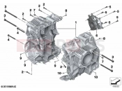 BMW Motorrad BMW 2020 R models R 1250 GS 19 (0J94) Screw connection, crankcase | Screw connection, crankcase