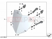 BMW Motorrad BMW 2020 R models R 1250 GS 19 (0J94) Set, headlight guard | Set, headlight guard