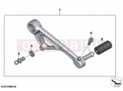 BMW Motorrad BMW 2020 R models R 1250 GS 19 (0J94) Gearshift lever, adjustable | Gearshift lever, adjustable