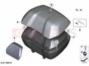 BMW Motorrad BMW 2020 R models R 1250 GS 19 (0J94) Topcase 49l | Topcase 49l