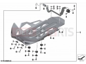 BMW Motorrad BMW 2020 R models R 1250 GS 19 (0J94) Engine guard, aluminium | Engine guard, aluminium