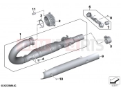 Manifold with front silencer | Manifold with front silencer - BMW Motorrad R 18 B (0L31, 0L33) 2020