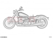 BMW Motorrad BMW 2023 R models R 18 Classic (0L21, 0L23) Stick-on label | Stick-on label