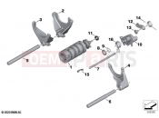 BMW Motorrad BMW 2023 R models R 18 Classic (0L21, 0L23) 6-speed gearbox shift components | 6-speed gearbox shift components
