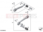 BMW Motorrad BMW 2023 R models R 18 Classic (0L21, 0L23) Gearshift lever, adjustable | Gearshift lever, adjustable