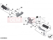 BMW Motorrad BMW 2023 R models R 18 Classic (0L21, 0L23) Footrest, front | Footrest, front