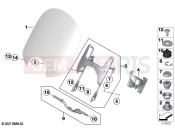 BMW Motorrad BMW 2023 R models R 18 Classic (0L21, 0L23) Windshield / mounting | Windshield / mounting