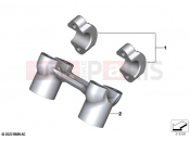 BMW Motorrad BMW 2023 R models R 18 Classic (0L21, 0L23) Clamping support, top | Clamping support, top