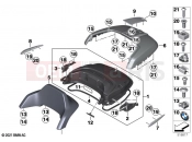 Topcase lid | Topcase lid - BMW Motorrad R 18 Transcont. (0L41, 0L43) 2020