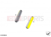 Rear reflector yellow side front | Rear reflector yellow side front - BMW Motorrad R 18 Transcont. (0L41, 0L43) 2020