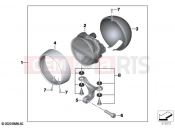 LED additional headlight | LED additional headlight - BMW Motorrad R 18 Transcont. (0L41, 0L43) 2020