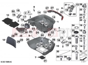 Topcase bottom section 2 | Topcase bottom section 2 - BMW Motorrad R 18 Transcont. (0L41, 0L43) 2020