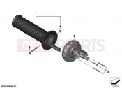 Grip left heated / Multi-Controller | Grip left heated / Multi-Controller - BMW Motorrad R 18 Transcont. (0L41, 0L43) 2020