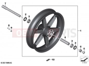Cast rim, front 2 | Cast rim, front 2 - BMW Motorrad R 18 Transcont. (0L41, 0L43) 2020