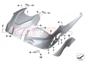BMW Motorrad BMW 2023 S models S 1000 R (0E51, 0E53) Panel, fuel tank | Panel, fuel tank