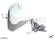 BMW Motorrad BMW 2023 S models S 1000 R (0E51, 0E53) Windshield / mounting | Windshield / mounting