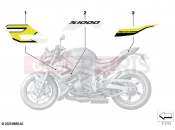 BMW Motorrad BMW 2023 S models S 1000 R (0E51, 0E53) Stick-on label | Stick-on label