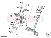 BMW Motorrad BMW 2023 S models S 1000 R (0E51, 0E53) Fork bridge, bottom / top | Fork bridge, bottom / top
