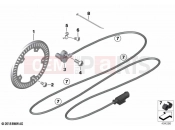 BMW Motorrad BMW 2023 S models S 1000 R (0E51, 0E53) Rotational-speed sensor, rear | Rotational-speed sensor, rear