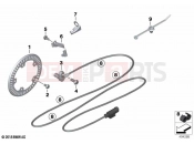 BMW Motorrad BMW 2023 S models S 1000 R (0E51, 0E53) Speed sensor, front 2 | Speed sensor, front 2