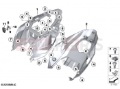 BMW Motorrad BMW 2023 S models S 1000 R (0E51, 0E53) Tail part | Tail part