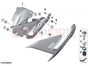 BMW Motorrad BMW 2023 S models S 1000 R (0E51, 0E53) Side trim panel | Side trim panel