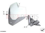 BMW Motorrad BMW 2023 S models S 1000 R (0E51, 0E53) Sport windscreen | Sport windscreen
