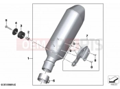 BMW Motorrad BMW 2023 S models S 1000 R (0E51, 0E53) Rear silencer | Rear silencer