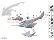 Side trim panel | Side trim panel - BMW Motorrad S 1000 RR 21 (0E61, 0E63) 2021