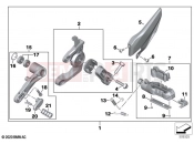 Footrest system, left 2 | Footrest system, left 2 - BMW Motorrad S 1000 XR (0E41, 0E43) 2021