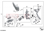 Footrest system, right 2 | Footrest system, right 2 - BMW Motorrad S 1000 XR (0E41, 0E43) 2021