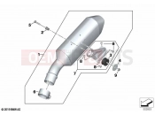 Rear silencer | Rear silencer - BMW Motorrad S 1000 XR (0E41, 0E43) 2021