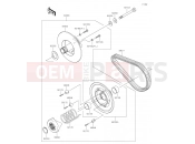 KAWASAKI Mule SX (KAF400PNSNN) Driven Converter & Drive Belt
