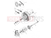 Triumph 2015 SCRAMBLER EFI Rear Wheel & Final Drive