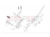 DUCATI 2012 Diavel Chromo R.h. footrests
