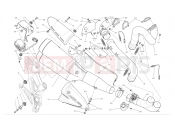 DUCATI 2012 Diavel Chromo Exhaust system