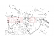 DUCATI 2012 Diavel Chromo Handlebar and controls
