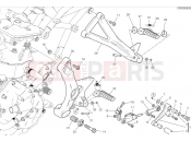 DUCATI Supersport 950 S Left footrests & gear shift pedal