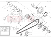 DUCATI Supersport 950 S Rear wheel spindle