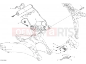 DUCATI 2024 Multistrada V2 S Rear shock absorber