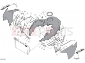 DUCATI 2024 Multistrada V2 S Upper fairings (Ducati Red)